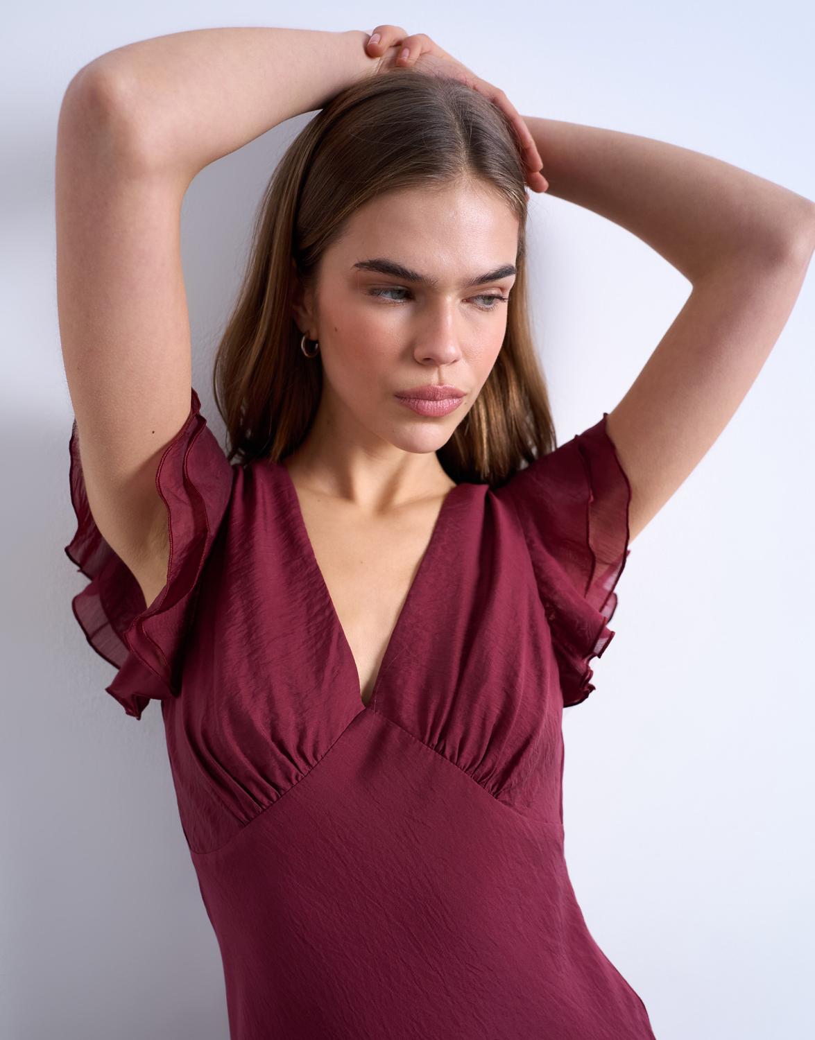 TSSAGA FRILL MAXI DRESS